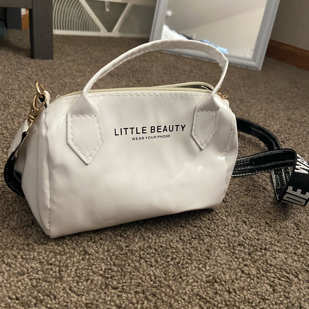white satchel purse